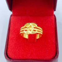 ราคา ทองปลอม แหวนทอง น้ำหนัก2สลึง ทองปลอมเหมือนแท้ 0385 ทองโคลนนิ่ง (26455535743)