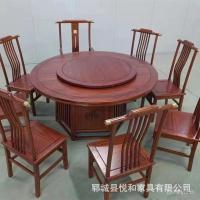 ราคา เก่า เอล์ม โต๊ะกลมขนาดใหญ่ไม้เนื้อแข็งรวมกันใหม่จีนโต๊ะน้ําชาโรงแรมโบราณโต๊ะรับประทานอาหารเก้าอี้รอบโต๊ะรับประทานอาหารโต๊ะกลมขนา (41819377538)