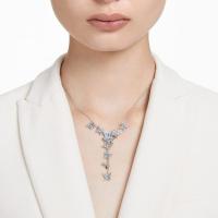 ราคา Swarovski LILIA Y-shaped necklace female clavicle chain butterfly pendant Swarovski accessories (41303622512)