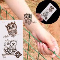 ราคา สติ๊กเกอร์รอยสักลายนกฮูกกันน้ำ 10.5 x 6 ซม (7038531086)