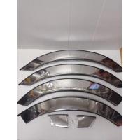 ราคา คิ้วล้อรถตู้หัวจรวด TOYOTA HIACE แบบสเตนเลสมีโลโก้และไม่มีโลโก้ (13886390029)