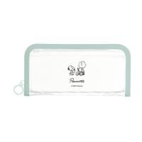 ราคา กระเป๋าใส Peanuts Snoopy Charlie Brown Pencil Case Pastel Green Pencil Case Limited Edition (27482538704)