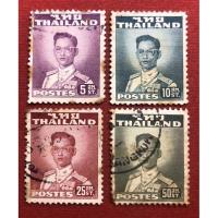 ราคา แสตมป์รัชกาลที่9 ชุดที่2 พิมพ์อังกฤษ จำนวน 4 ดวง (11084110747)