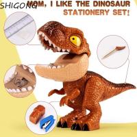 ราคา SHIGONG ชุดเครื่องเขียนไดโนเสาร์, 5 in 1 ของเล่นเพื่อการศึกษาชุดเครื่องเขียนสัตว์, Creative ของขวัญยางลบไม้บรรทัด Raptor T-Rex ของเล่นชุดเครื่องเขียน Office (42465377651)