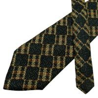 ราคา เนคไท Ermenegildo Zegna Silk Black Brown Geometric Italy เนคไทแบรนด์เนม ของแท้ (43810707312)