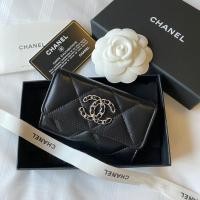 ราคา ✨พร้อมส่ง✨ Chanel 19 Card Holder 22C Holo31 สีดำ (12651060081)