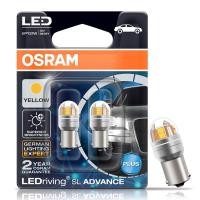 ราคา OSRAM หลอดไฟ LED ขั้วเขี้ยวเยื้อง PY21W 12V 2.5W รุ่น SL ADVANCE (ไฟ 1จุด) แสงสีเหลืองอำพัน (9456Y) (27731721531)