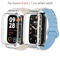 ราคา ซิลิโคนสายรัดห่วงแม่เหล็กพร้อมเคสสําหรับ Xiaomi Smart Band 9 Pro / 8 Pro สร้อยข้อมือซิลิโคนอ่อนนุ่มสําหรับ Xiaomi Smart Band 7 Pro (28664830734)