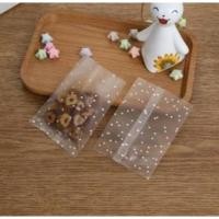ราคา ถุงซีลขุ่นลายจุด ถุงคุกกี้ ขนาด 7 x 10 ซม. แพ็ค 100 ใบ (20093470486)