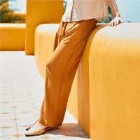 ราคา GIORDANO กางเกงผู้หญิง ขายาว ผ้าลินิน Women's Drawstring Linen Pants 05414025 (25383494418)