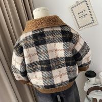 ราคา แจ็คเก็ตลายสก๊อตสำหรับเด็กชาย ทำจากขนแกะหนานุ่ม เหมาะสมสวมใส่ในฤดูใบไม้ร่วงถึงฤดูหนาว (41772114010)