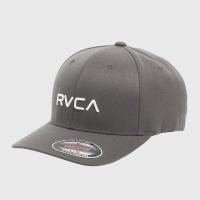 ราคา RVCA FLEX FIT Stretch Cap Flexfit Hat เห็ดสีเทา ORIGINAL (43110203268)