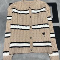 ราคา DIOR1314 New Style Round Neck All-Match Long-Sleeved Striped Swe (25497255226)