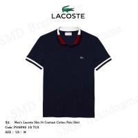 ราคา Lacoste เสื้อโปโลผู้ชาย รุ่น Men's Lacoste Slim fit Contrast Cotton Polo Shirt Code: PH5095 10 TU3 (17121989238)