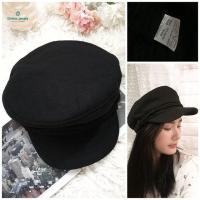 ราคา มือ1 หมวกฟักทอง หมวกนิวส์บอยเท่ๆ ผ้าวูลดำหนา (2811945126)