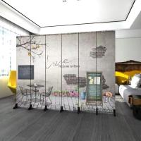 ราคา ฉากกั้นห้อง กันน้ำและกันแสง พับได้ ฉากกันห้อง อุปกรณ์ตกแต่งบ้าน ที่กั้นห้อง (24907812322)