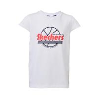 ราคา Skechers สเก็ตเชอร์ส เสื้อยืดแขนสั้นเด็กผู้หญิง Girls Basketball Short Sleeve Tee - SL324G347-00GK (26459625059)