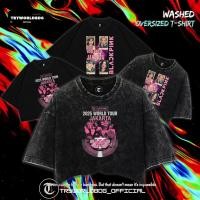 ราคา TRYWORLDG OFFICIAL "BLACKPINK" เสื้อครอปโอเวอร์ไซส์ | เสื้อครอปทรงสลิมฟิต| | เสื้อครอปล้าง| BLACKPINK WASHING VINTAGE TEE CROP TOP (42717300330)