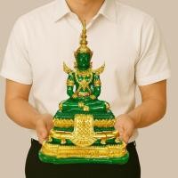 ราคา พระแก้วมรกต ฤดูร้อน ลายพรีเมี่ยม เนื้อเรซิ่น หน้าตัก 5 นิ้ว (กว้าง 9 นิ้ว สูง 13 นิ้ว) lekshop09 พร้อมส่ง (26237521268)