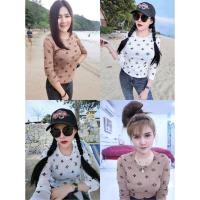 ราคา เสื้อแขนยาว ผ้าสลาฟ ลายหลุย เสื้อหลุยส์ผ้าสลาฟ สีน้ำตาล (9355409840)