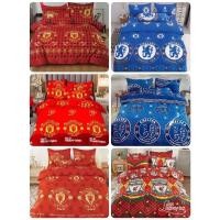 ราคา ผ้าปูที่นอนลายทีมฟุตบอล ผ้าปูพร้อมผ้านวมลายทีมฟุตบอล ครบชุด รวมหกชิ้น ผ้าปูลายแมนลายแมนยู ลายอาเซนอล มีครบทุกขนาดคะ (16326992072)