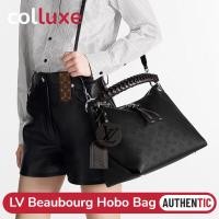 ราคา หลุยส์วิตตอง Louis Vuitton BEAUBOURG HOBO MM Portable Messenger Bag (29227617492)