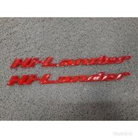 ราคา โลโก้ Hi-lander สีแดง 1 คู่ dmax 07-11 (7841887782)
