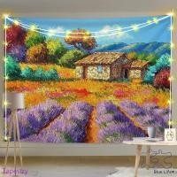 ราคา ภาพวาดสีน้ำมันสไตล์ทิวทัศน์สำหรับพรมตกแต่งกันฝุ่นบนเตียง (44422098462)