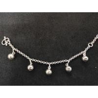 ราคา สร้อยข้อมือเด็กเงินแท้ 92.5% (กระพรวนกลม) (9647770761)