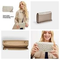 ราคา COACH CX593 Anna Foldover Clutch Crossbody In Signature (26920432323)