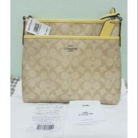 ราคา NEW Coach Signature Zip File Crossbody Bag (2500116558)