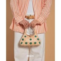 ราคา GUATE กระเป๋าหนังแท้ รุ่น Chalom Mini Dot - Green งานhandmade เย็บและปักมือทั้งใบ หนังวัว ใบเล็กน่ารัก ใส่โทรศัพท์ได้ (26033124597)