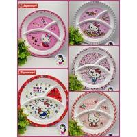 ราคา ชุดทานข้าวเมลามีน ถาดหลุมทรงกลม ศรีไทยซุปเปอร์แวร์ ลายคิตตี้ #ร้านรุ้งจิปาถะ (3422494264)