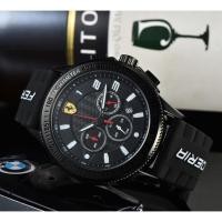 ราคา Ferrari Ferrari Ferrari Stainless Steel Case Rubber Strap Mens Watch Rui Watch (41622812997)
