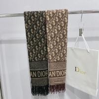 ราคา Dior ผ้าพันคอแบรนด์ใหญ่ในยุโรปและอเมริกา New D Letter Silver Scarf ผ้าคลุมไหล่ (26663056643)