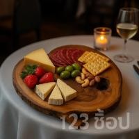 ราคา จานไม้ติดเปลือกไม้ จานไม้จามจุรี ถาดไม้กลม ยาว 12นิ้ว หนา 1 นิ้ว เขียงไม้ ติดเปลือกธรรมชาติ (41102858011)