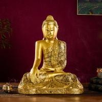 ราคา งานประดิษฐานพระพุทธรูปไทยประดิษฐาน สร้างสรรค์ตกแต่งประติมากรรมพระพุทธรูปทองคำแกะสลักไม้เนื้อแข็งนั่งประดับพระอุโบสถ (24843771319)