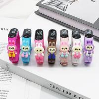 ราคา Happy Rabbit นาฬิกาเด็กอิเล็กทรอนิกส์ลายการ์ตูนซีรีส์ใหม่สายรัดข้อมือกีฬาหน้าจอสัมผัสกันน้ํา (43410430377)