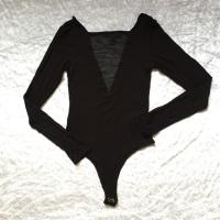 ราคา Body suit tag. XXI forever 21 สีดำ เซ็กซี่ งานดี (877604195)