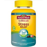 ราคา Nature Made Wellblends Stress Relief Gummies, L theanine 200mg to Help Reduce Stress, with GABA 100mg,Stress Support (27674912123)