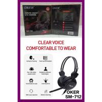 ราคา หูฟังคอม รุ่น SM-712 / OE-2699 OKER HEADSETมีไมค์โครโฟน สายยาว 2m หัวแจ็ค 3.5 มม. (40602539965)
