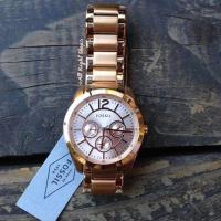 ราคา FOSSIL rose-gold stainless steel multifunction watch (139151889)