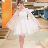 ราคา เดรสลูกไม้ ปาดไหล่ ป้ายNokara งานสวยสุดๆ (1355030081)