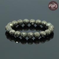 ราคา แร่ไพไรต์ เพชรหน้าทั่ง เจียรเหลี่ยม Pyrite ขนาด 10 มิล ของแท้ 100% หินดูดทรัพย์ หินดูดโชค หินไพไรต์ (9615998398)