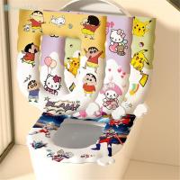 ราคา แผ่นรองชักโครกลายการ์ตูนชินจังสุดน่ารัก Hello Kitty กันน้ำ แผ่นรองชักโครก Eva หนา Four Seasons Universal Toilet Supplies TH (28627255214)
