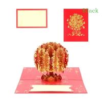 ราคา BLACK Elegant 3D Chinese Lunar New Year Card Year Of The Snake Present with Envelope (43465123735)
