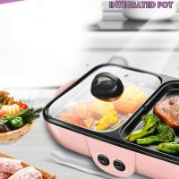 ราคา กระทะปิ้งย่าง หม้อชาบู 2ช่อง หม้ออเนกประสงค์ หม้อทอด หม้อสุกี้ หม้อต้ม หม้อไฟ หม้อแขกหม้อชาบู หม้อต้ม A2655 (22181118999)