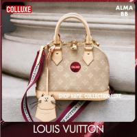 ราคา <colluxe>หลุยส์วิตตอง Louis Vuitton LV กระเป๋ารุ่น Alma BB Shoulder Bag Meowgram แคนวาส (42720414328)