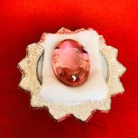 ราคา เพชรพญานาคขนาดกว้าง 28mm ยาว 38 mmสีชมพู โชคลาภบาร (6816741384)