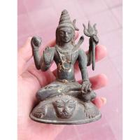 ราคา พระบูชาพระศิวะมหาเทพ ผู้เป็นใหญ่แห่งเขาไกรลาส องค์บูชา เนื้อสัมฤทธิ์หล่อโบราณหน้าตัก 2.5 นิ้วสูง 5.5 นิ้ว ฐานกว้าง 3นิ้ว (28554447046)